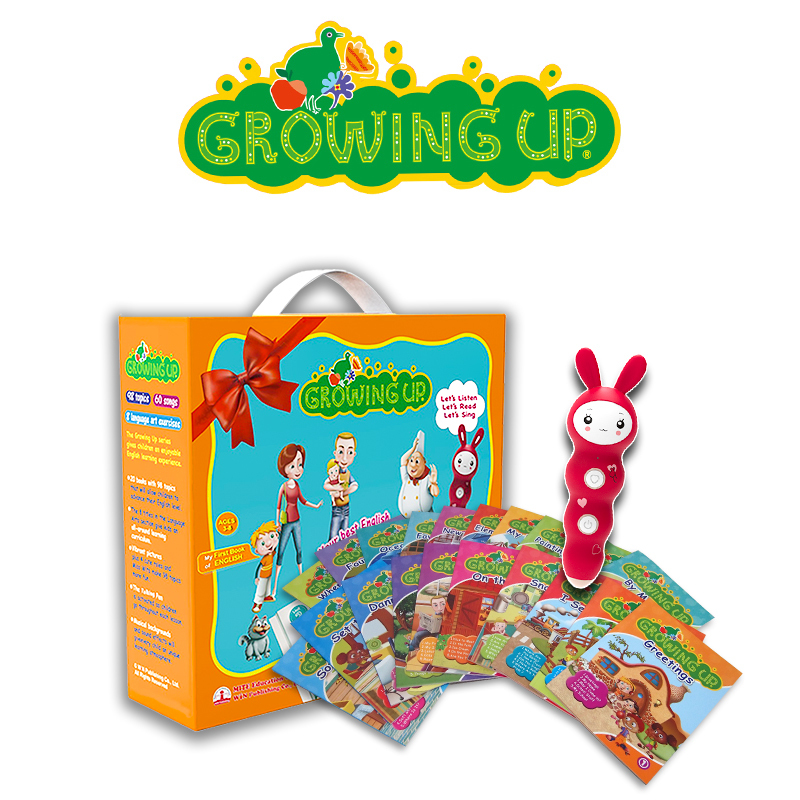 Early Learning Talking Pen Growing up Comprehensive English Language Skills Book Set