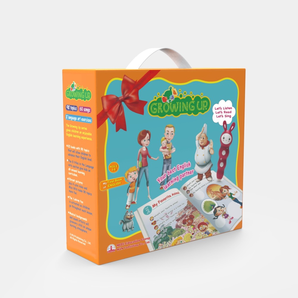 Early Learning Talking Pen Growing up Comprehensive English Language Skills Book Set
