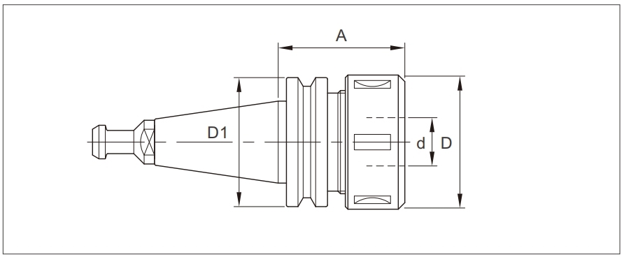 Porte-outils CNC ISO30-ER32-60