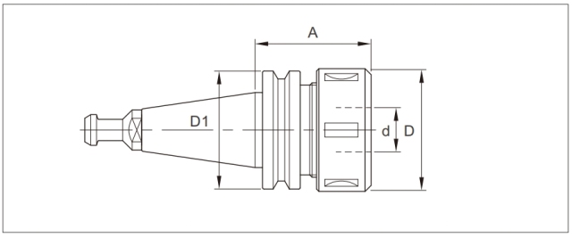 Porte-outils CNC ISO30-ER32-60