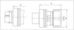 HSK 63F tool holder