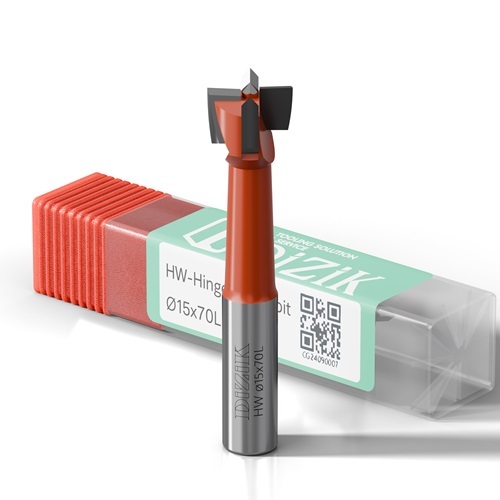 Foret à charnière HW 15 x 70 Z4 LH - Haute précision - Embouts en carbure durables - Alésage sans déchirure,Foret à charnière HW 15 x 70 Z4 LH - Haute précision - Embouts en carbure durables - Alésage sans déchirure