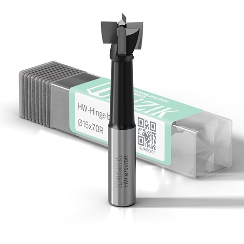HW Hinge Boring Bit 15x70 Z4 RH - High Precision - Durable Carbide Tips - Tear-Free Boring,HW Hinge Boring Bit 15x70 Z4 RH - High Precision - Durable Carbide Tips - Tear-Free Boring