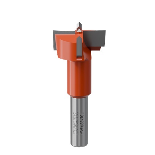 Foret à charnière HW-DiZiK 35x70LH Z2+2 - Foret à pointe carbure - Outil de précision pour le travail du bois,Foret à charnière HW-DiZiK 35x70LH Z2+2 - Foret à pointe carbure - Outil de précision pour le travail du bois