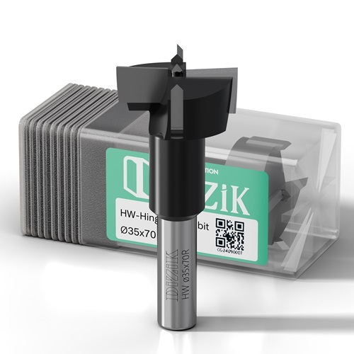 HW-DiZiK 35x70RH Hinge Boring Bit Z2+2 - Carbide-Tipped Drill Bit - Precision Woodworking Tool,HW-DiZiK 35x70RH Hinge Boring Bit Z2+2 - Carbide-Tipped Drill Bit - Precision Woodworking Tool
