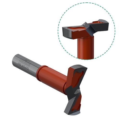 DiZiK Super Dura Hinge Boring Bit 35x70L - Solid Carbide Tipped - High-Speed Precision for Laminates,DiZiK Super Dura Hinge Boring Bit 35x70L - Solid Carbide Tipped - High-Speed Precision for Laminates