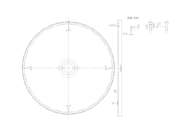Durable PCD Diamond Saw Blade for Laminated Panels, MDF, HPL - 30-50X Longer Life Than Carbide-DiZiK