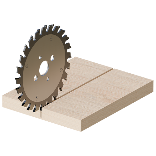 Single-Score PCD Pre-Grooving Blade & Conical Scoring Saw for Table Sliding Saws – Adjustable Kerf (3.0–4.0mm) & Customizable Options