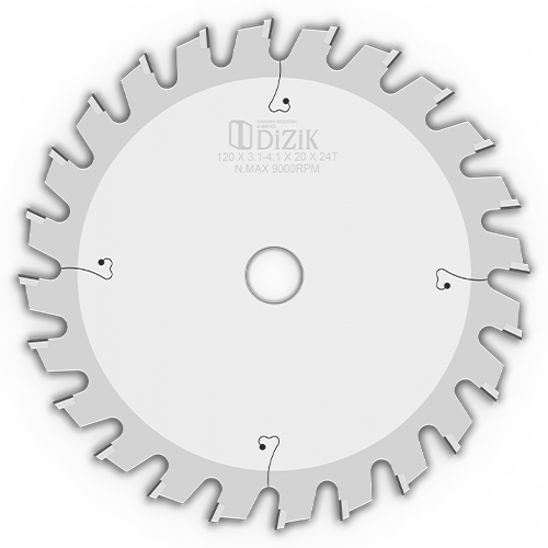 Single-Score PCD Pre-Grooving Blade & Conical Scoring Saw for Table Sliding Saws – Adjustable Kerf (3.0–4.0mm) & Customizable Options