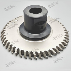 Detailed view of the mounting part of DiZiK Diamond Hogger Cutter - Ensuring seamless fit for SCM Evolution S Series Stefani, Model 250×12.5×40 Z48+6