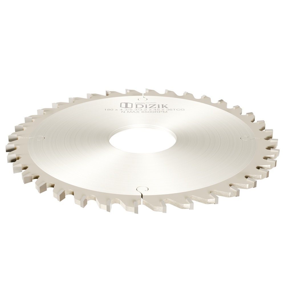 Scie à inciser DiZiK HW - Incision conique pour scie à table coulissante - Diamètres 100, 120 et 125,Scie à inciser DiZiK HW - Incision conique pour scie à table coulissante - Diamètres 100, 120 et 125