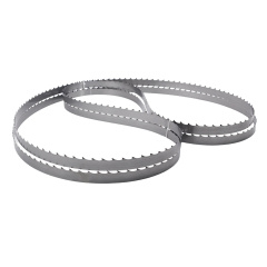 Two quenched band saw blades for hardwood stacked display - Ideal for vertical and horizontal band saws, gantry sawing machines