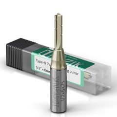 Fraise SuperNesting DiZiK - Fraise CNC en carbure monobloc avec brise-copeaux à 3 cannelures et revêtement en titane doré