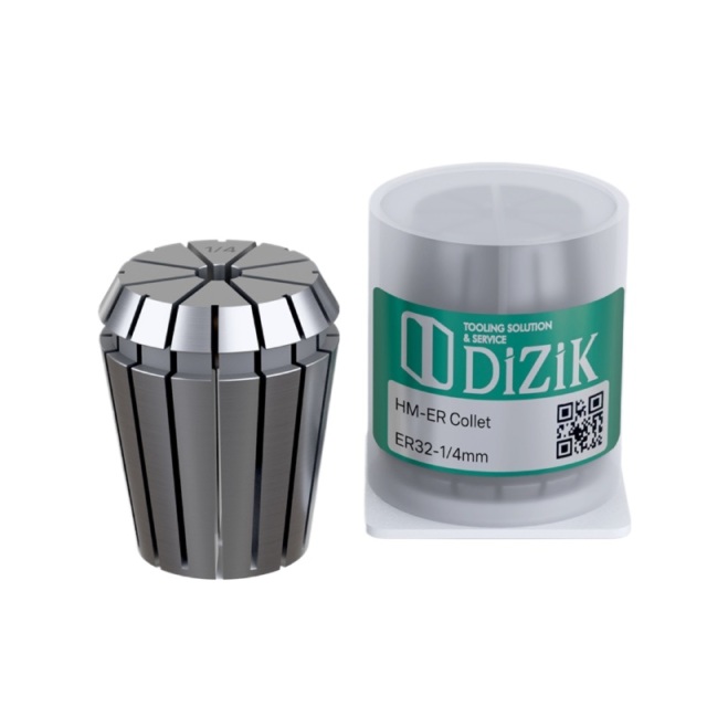 Pince DiZiK ER32-1/4 - conçue pour une tige de 1/4 pouce, idéale pour les applications d'usinage CNC