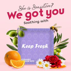 Feminine Individual Vaginal Wipes