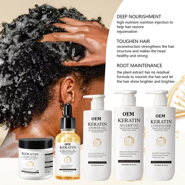 Keratin Body Wash Care Set