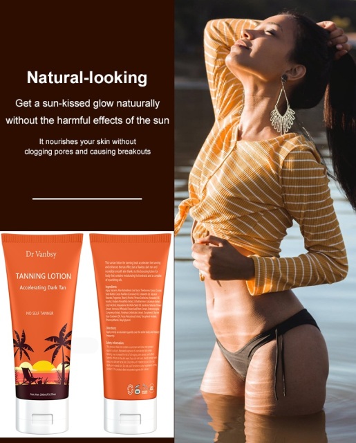 Tanning accelerator tanning kit(tanning oil, tanning accelerating lotion, tanning gel, after-tan body lotion)