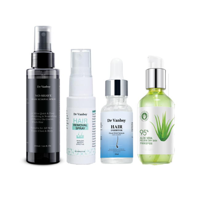Men hair remove spray kit