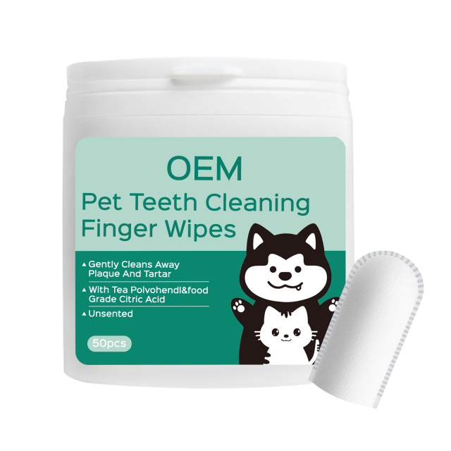 Pet Teeth Cleaning Finger Wipes