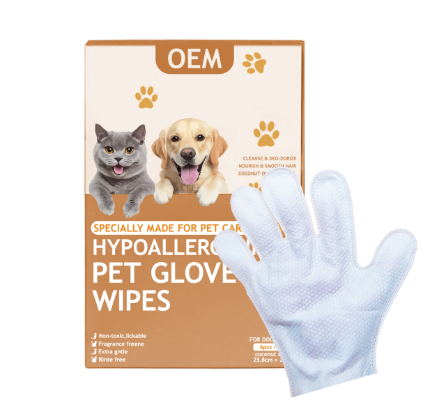 Pet Cleaning & Deodorizing Bath Glove Wipes
