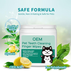 Pet Teeth Cleaning Finger Wipes