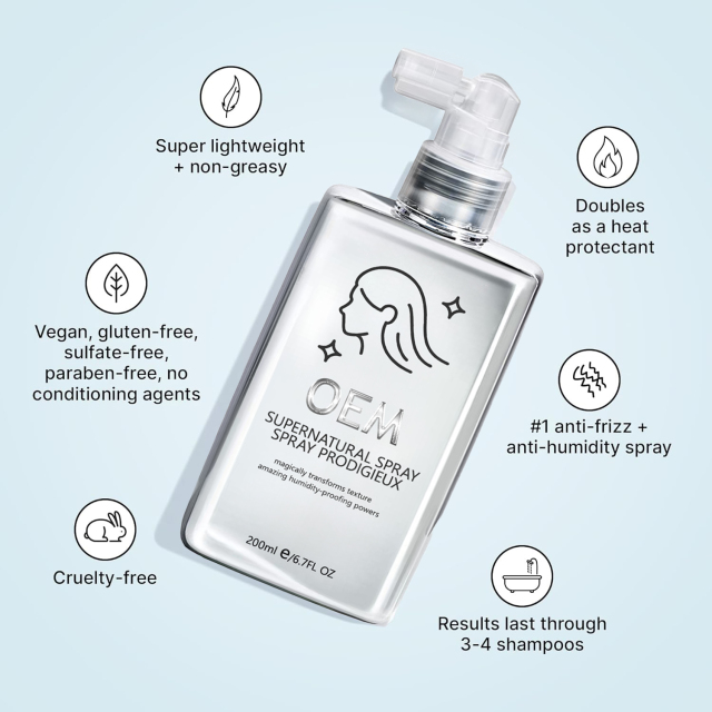 Frizz-Free and Shiny Hair Supernatural Spray