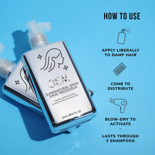 Frizz-Free and Shiny Hair Supernatural Spray