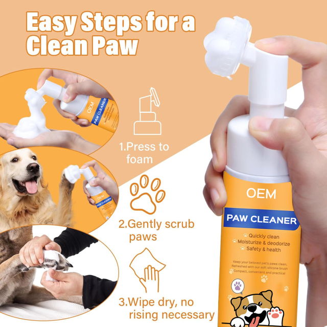 Pet Paw Cleaner No-Rinse Foaming