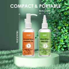 After Hair Removal Skin Care Kit (Almond Oil,Aloe Vera Gel)