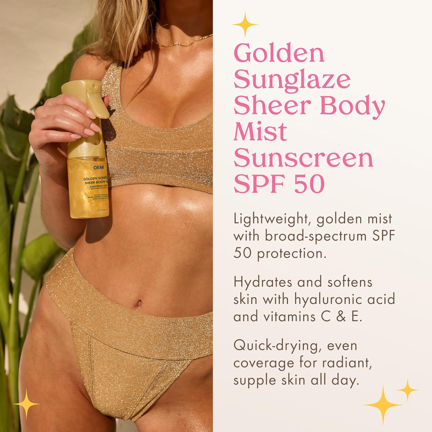 Goldem Sunglaze Sheer Body Mist