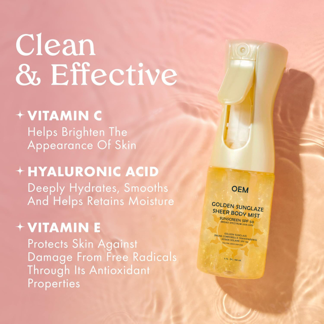 Goldem Sunglaze Sheer Body Mist