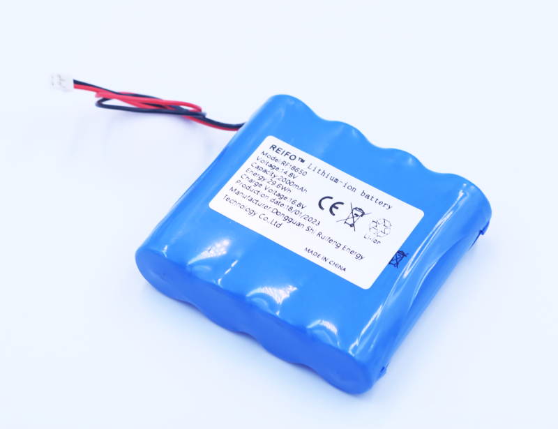 Rechargeable 14.8V Li-ion battery pack 18650 2000mAh 4S1P
