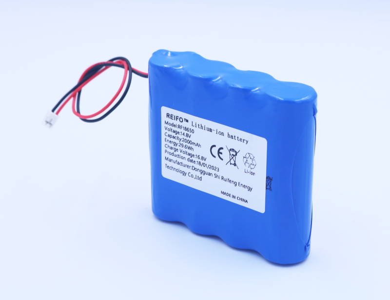 Rechargeable 14.8V Li-ion battery pack 18650 2000mAh 4S1P