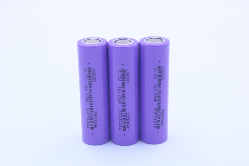 Rechargeable 3.7V Li-ion battery cell 18650 2900mAh