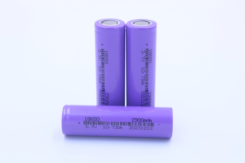 Rechargeable 3.7V Li-ion battery cell 18650 2900mAh
