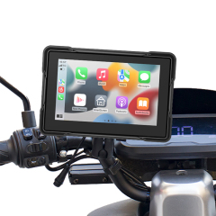 ZK-510 5  Inch Portable Motorcycle GPS Navigation Monitor Carplay Android Auto Waterproof