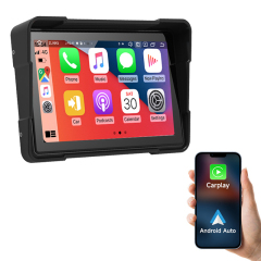 ZK-510 5  Inch Portable Motorcycle GPS Navigation Monitor Carplay Android Auto Waterproof