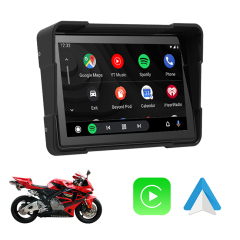 ZK-510 5  Inch Portable Motorcycle GPS Navigation Monitor Carplay Android Auto Waterproof