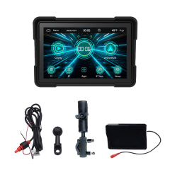 ZK-510 5  Inch Portable Motorcycle GPS Navigation Monitor Carplay Android Auto Waterproof
