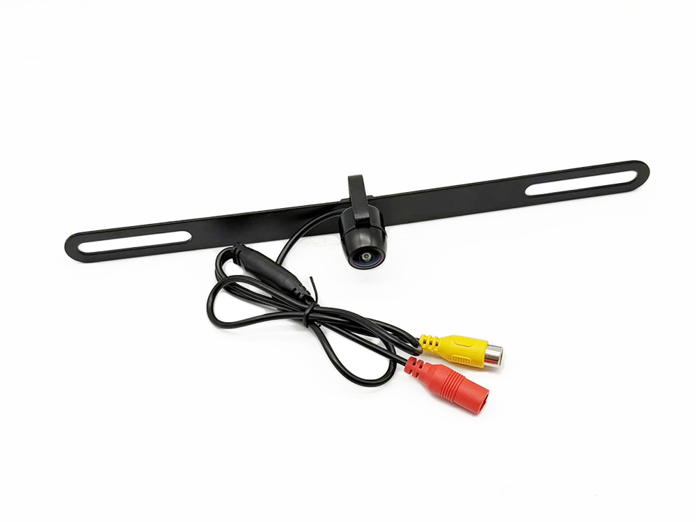 ZK-300 Universal 720P License Plate Frame Car Reverse View Camera Fisheye Metal Bracket