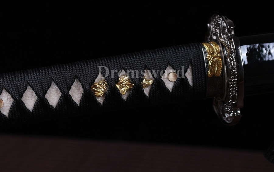 Japanese samurai Katana full tang 1060 high carbon steel handmade sword sharp.