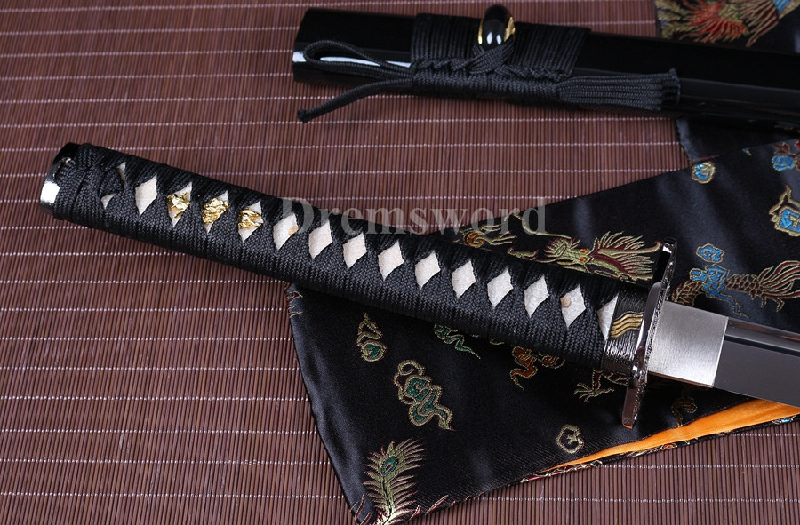 Japanese samurai Katana full tang 1060 high carbon steel handmade sword sharp.
