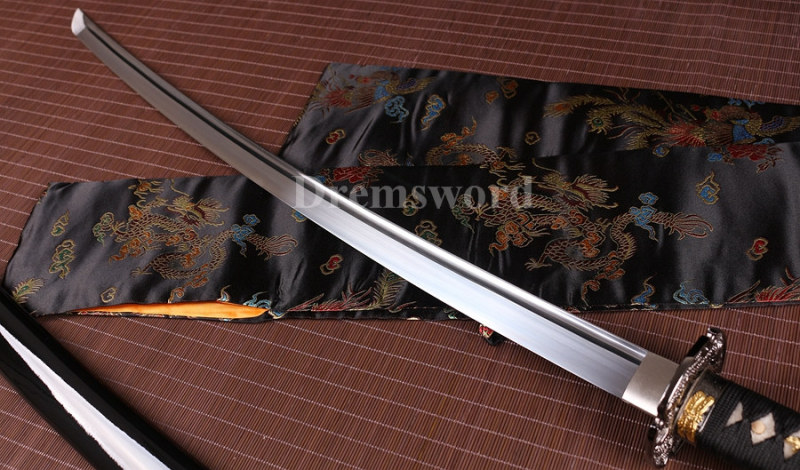 Japanese samurai Katana full tang 1060 high carbon steel handmade sword sharp.
