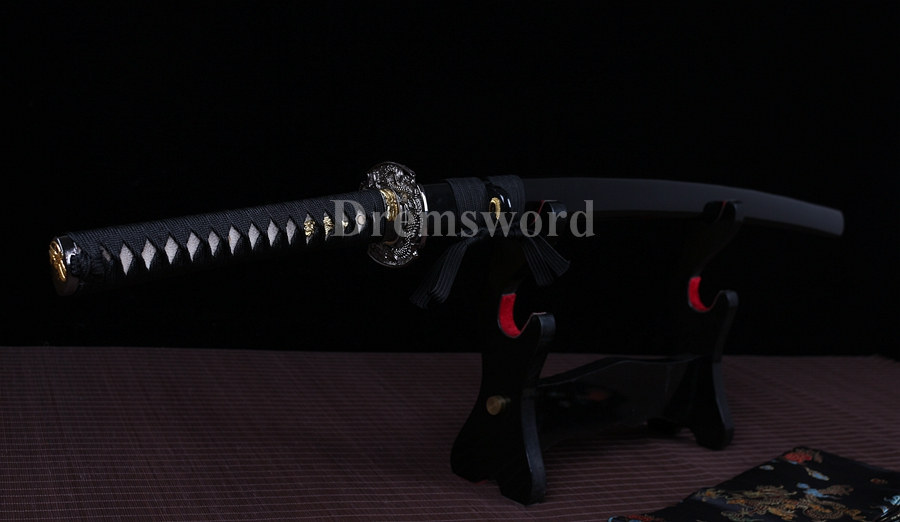 Japanese samurai Katana full tang 1060 high carbon steel handmade sword sharp.