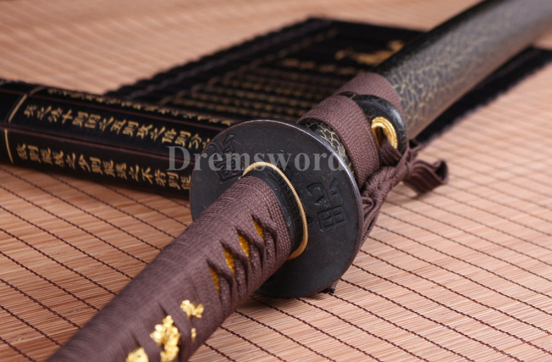 handmade  japanese samurai Katana sword 1060 high carbon steel full tang sharpened