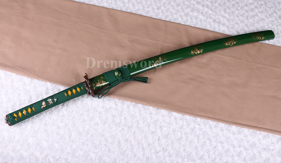 Battle Ready Japanese Sword katana 9260 spring Steel Full Tang razor sharp.