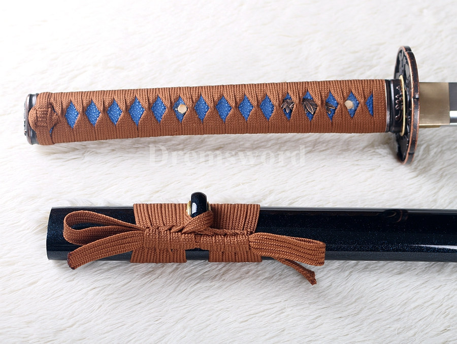 handmade high carbon steel Japanese Samurai Sword katana full tang sharp edge.