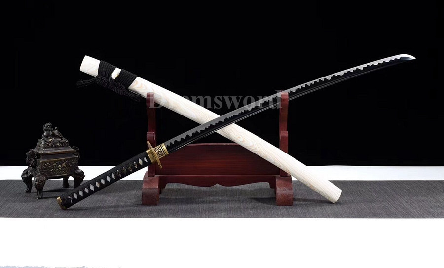 Iaito Practice japanese samurai Katana sword 9260 spring steel sharp blade.