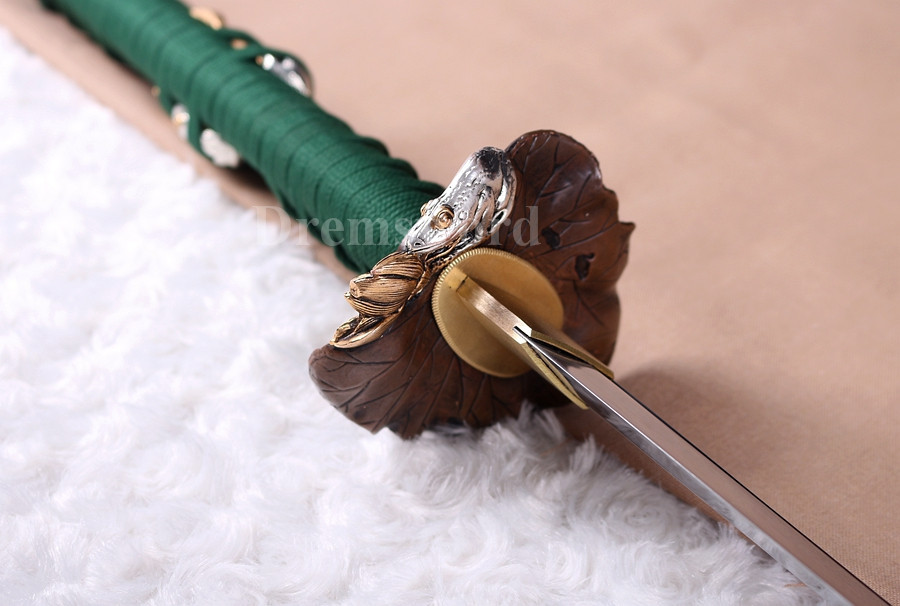 Battle Ready Japanese Sword katana 9260 spring Steel Full Tang razor sharp.