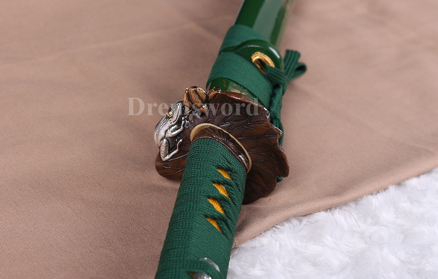 Battle Ready Japanese Sword katana 9260 spring Steel Full Tang razor sharp.